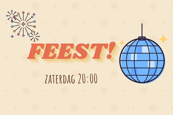 Vlagontwerp Feest retro