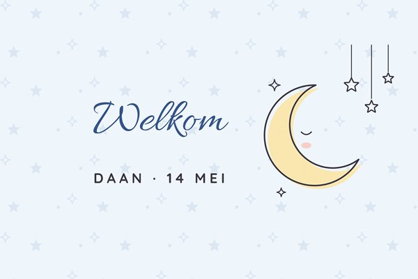 Vlagontwerp Geboorte jongen fijn
