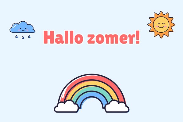 Vlagontwerp Hallo zomer