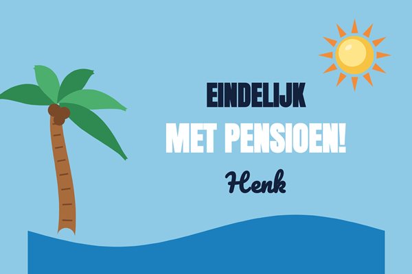 Vlagontwerp Pensioen palmboom